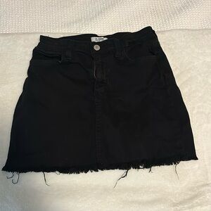 Black Jean skirt